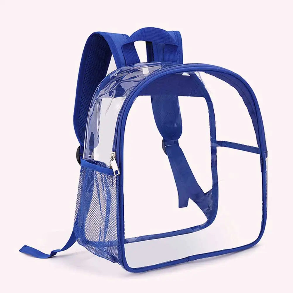 Women’s Stadium-Approved Clear Backpack — Transparent PVC Bag with Adjustable Straps