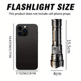 USB-Rechargeable High Power LED Flashlight – Portable Torch for Camping, Hiking, Emergency Survival