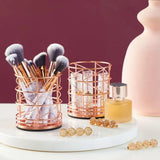 2-Pack Rose Gold Pen Holder Desk Organizer Cups – Stylish Storage for Pens, Brushes & Office Supplies