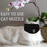 Breathable Cat Muzzle – Anti-Biting & Chewing Pet Grooming Bag for Bathing & Indoor Control 🐱🔒