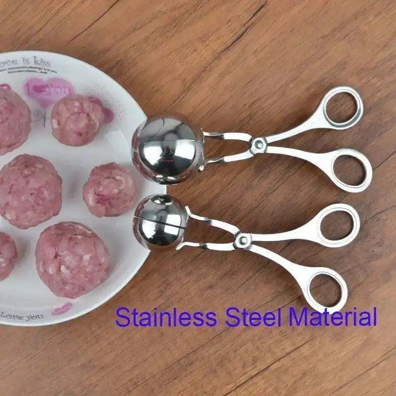 304 Stainless Steel Meatball Maker Clip – Fish-Ball & Rice-Ball Mold Form Tool