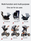 YOYKO Ultimate Travel System 3-in-1 Stroller – Lightweight Baby Carriage with ISOFIX Base, Newborn to Toddler