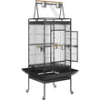 Playtop Parrot Cage – Heavy-Duty Wrought Iron Bird Cage with Rolling Stand, Large Pet Bird House for Parrots & Cockatiels