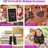 125-Piece Rainbow Scratch-Off Pad & Mini Art Notes Set – Perfect Craft Kit for Kids & Teens