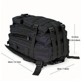 30 L Outdoor MOLLE Canvas Backpack – Tactical / Hiking / Camping Daypack