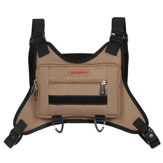 Fashion Sport Backpack with Multi-Pockets – Streetwear Chest Vest Bag with Adjustable Straps for Running & Travel