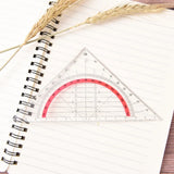 15 cm Multi-Function Engineering Ruler – Square, Triangle, Protractor & Measurement Scale
