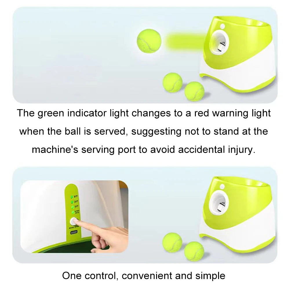 Automatic Dog Tennis Ball Launcher – Rechargeable Interactive Throwing Machine for Fun Training & Play