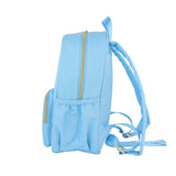 Blue Customizable Nylon Backpack – Spacious Travel & School Everyday Bag