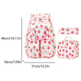 3-Piece Kids School Backpack Set – Lightweight Student Bag with Lunch Box & Pencil Case | Elementary & Middle School Girls