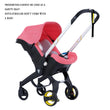 Multiride 2-Way Station Wagon Baby Stroller – Portable & Foldable Metal Frame with Adjustable Sunshade Roof