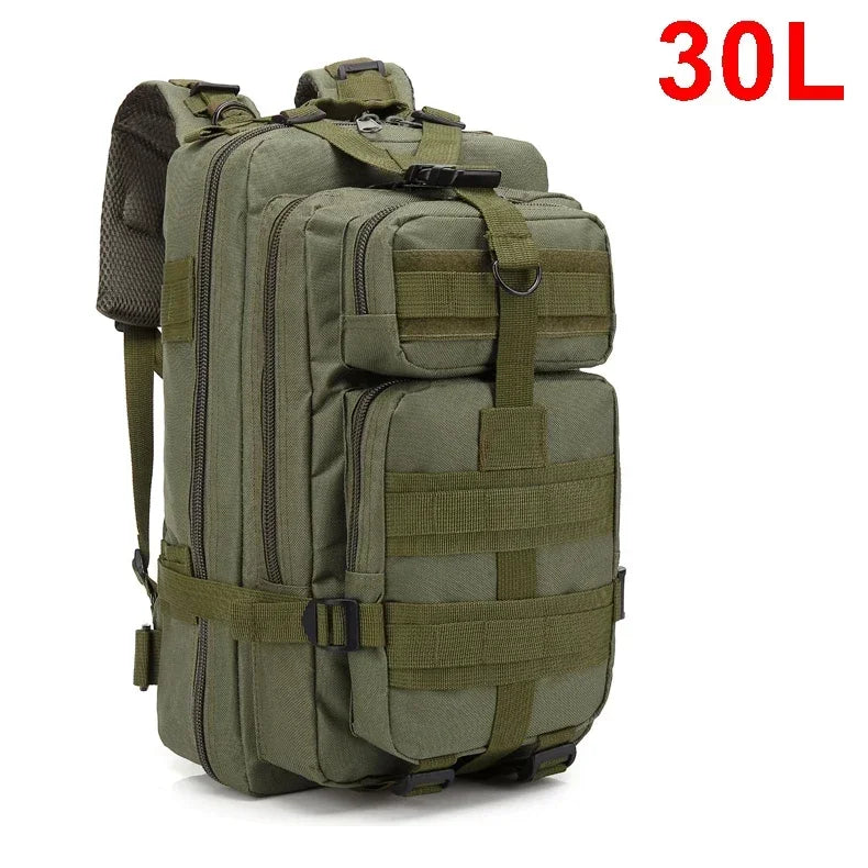 30–50L Tactical Survival Backpack – Modular Outdoor Assault Pack for Hiking, Trekking & Hunting