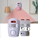 🚨 Wireless Motion Sensor Alarm – PIR Infrared Detector with 2 Remote Controls, Battery Powered for Home & Garage