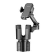 2-in-1 car phone & cup holder – adjustable mount expander drink holder with cell phone stand for cars, SUVs & trucks