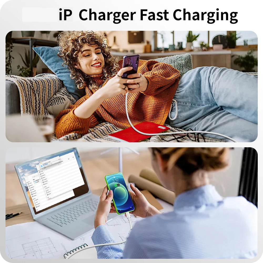 9-Pack 6ft Fast Charging Lightning Cables – Durable USB Charger Cords Compatible with iPhone Devices