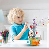 Musical Bunny Toy – Electric Light-Up Rabbit Car with Cute Face Changing Feature, Educational Preschool Toy for Kids