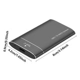 Portable External HDD – 500GB USB Hard Drive, High-Speed Data Storage Expansion for Laptops & Desktops, Black