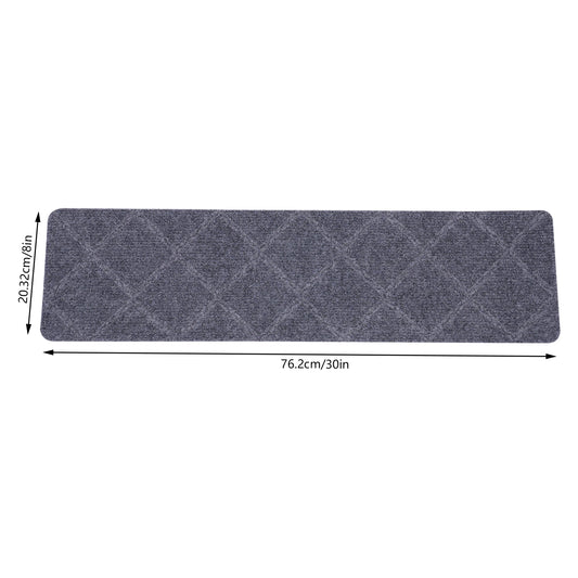15-Pack Non-Slip Carpet Stair Treads – Washable Stair Runner Mats with Non-Skid Backing (8×30 Inches)