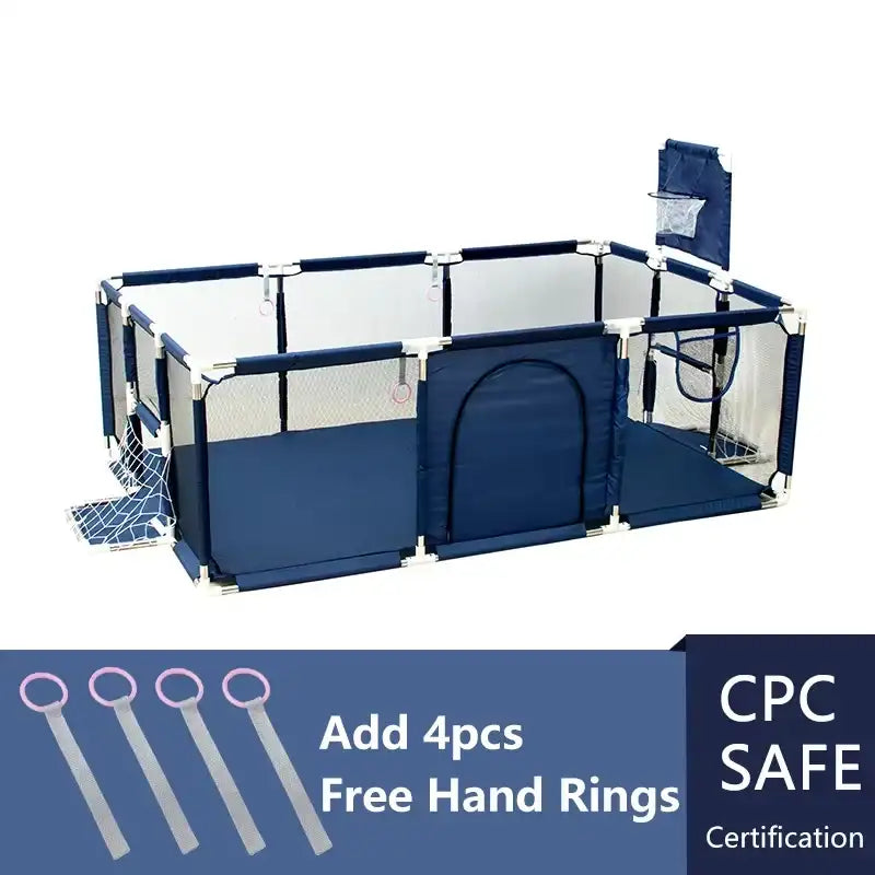 Rectangle Baby Playpen for Indoor Use – Safe Play Yard for 6-36 Months
