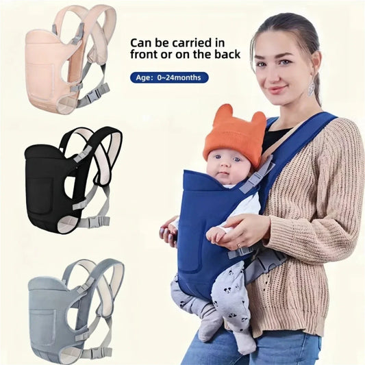 4-in-1 Ergonomic Baby Carrier Backpack – Breathable Newborn Sling with Hipseat & Waist Belt (Smart Design for Comfort & Support)