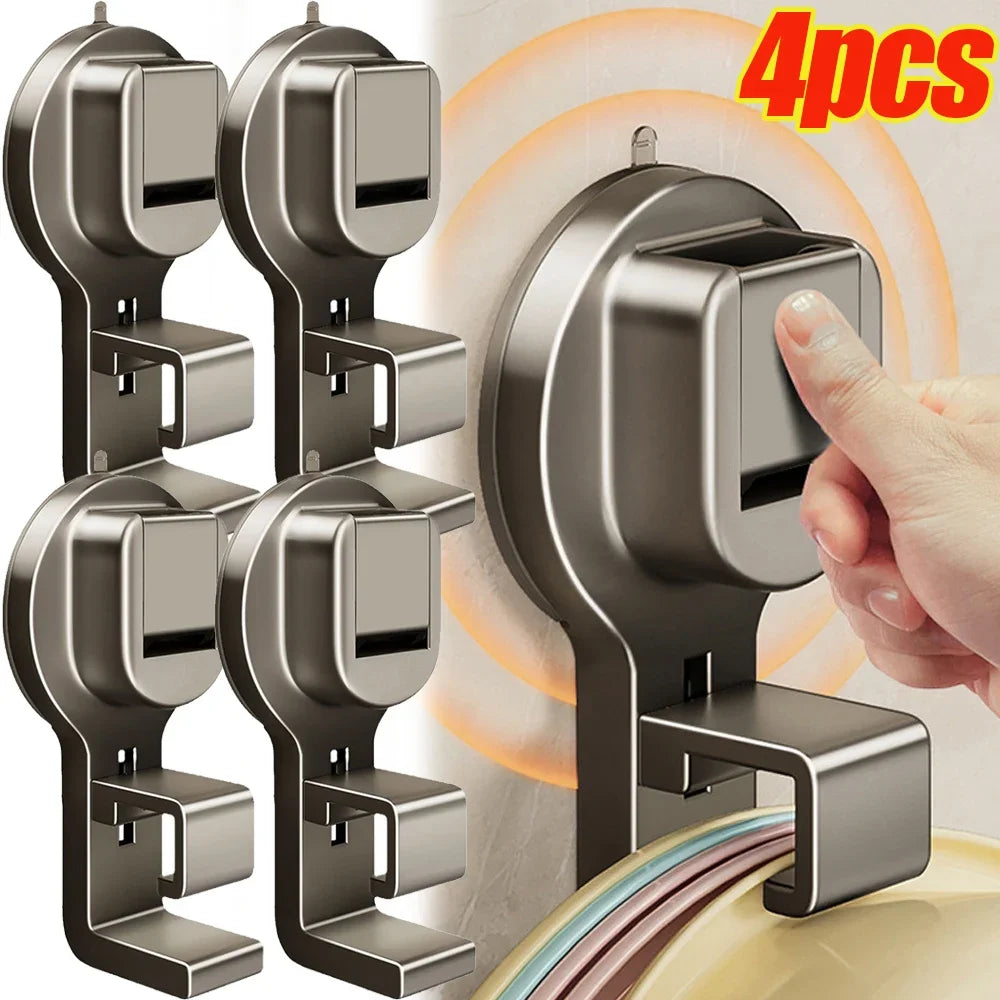Water-Proof Suction Cup Hooks – No Drill, Reusable Wall Mount for Kitchen & Bathroom
