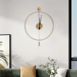 Modern Hollow Design Wall Clock – Silent Quartz Metal Clock with Durable Iron Frame for Home or Office Décor