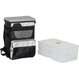 Fishing Backpack with Tackle Trays – Durable Polyester Angling Backpack for Organized Gear Storage