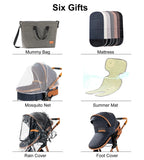 YOYKO Ultimate Travel System 3-in-1 Stroller – Lightweight Baby Carriage with ISOFIX Base, Newborn to Toddler