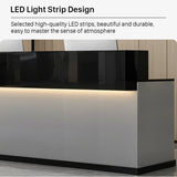 🛋️ 63–71" Reception Desk – Front Counter with Lockable Drawers for Retail, Office & Reception Areas