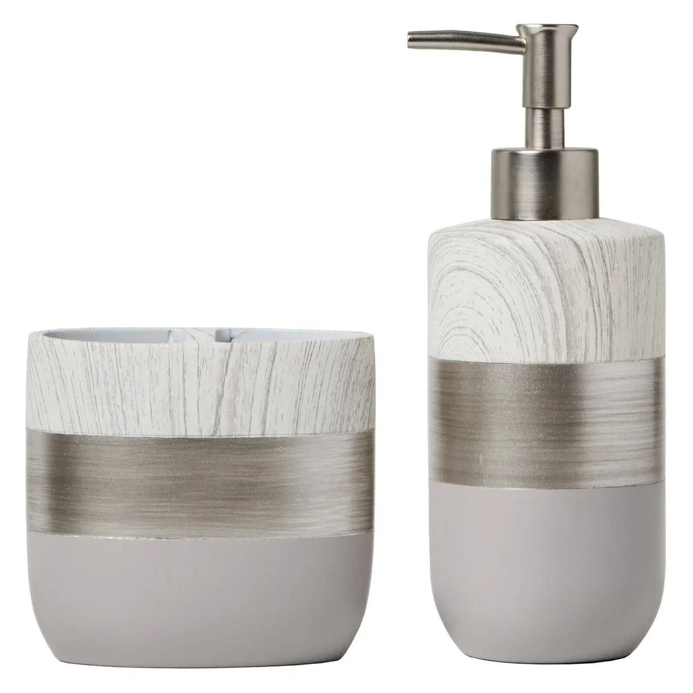 Liselotte Resin Toothbrush Holder – Contemporary Design for Manual & Electric Brushes, Easy-Care Finish
