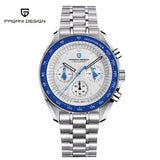 PAGANI DESIGN 2024 Men’s Luxury Quartz Chronograph Watch – Sapphire Mirror, Auto Date, Speed Dial ⌚✨