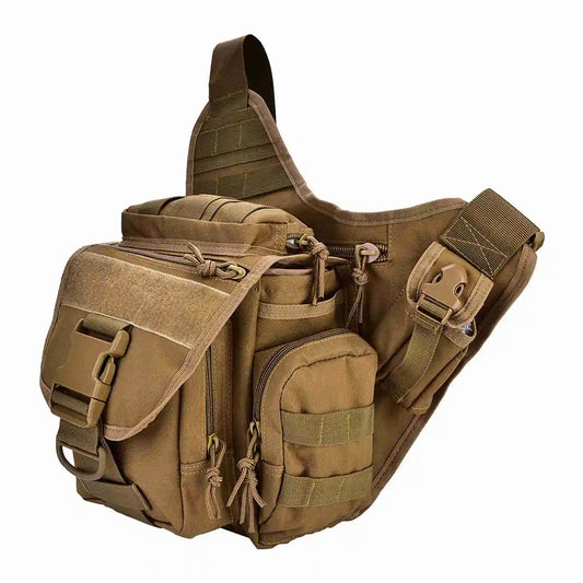Men’s Military Chest Shoulder Bag – Tactical Crossbody Pack for Travel, Hiking & Outdoor Adventures with Multi-Pockets (2 Colors)