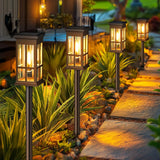 Solar Pathway Lights (2/6/8 Pack) – Super Bright Outdoor LED Lights for Patio, Garden & Sidewalk | Waterproof Energy-Saving Landscape Lamps