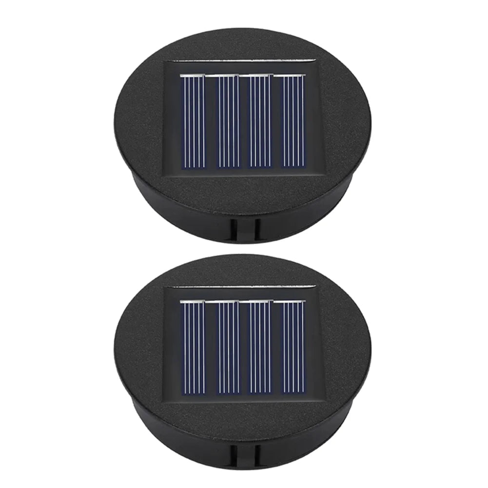 Solar Lantern Replacement Top (1–4PCS, 8cm) – Waterproof LED Solar Panel Lid Light for Outdoor Garden, Patio & Pathway Décor