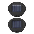 Solar Lantern Replacement Top (1–4PCS, 8cm) – Waterproof LED Solar Panel Lid Light for Outdoor Garden, Patio & Pathway Décor