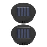 Solar Lantern Replacement Top (1–4PCS, 8cm) – Waterproof LED Solar Panel Lid Light for Outdoor Garden, Patio & Pathway Décor