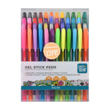 48-Count Gel Stick Pens – 0.7mm Smooth Medium Tip with Glitter, Neon, Pastel & Metallic Colors – Quick-Dry Ink Set