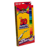 Cra-Z-Art Super Tip Washable Markers – 50 Pack with 12 Unique Scented Colors 🎨✏️