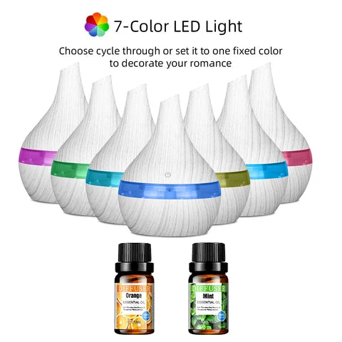 Compact USB Air Humidifier – 10–14oz Essential Oil Diffuser for Aromatherapy & Home Moisture Control 🌿💧