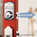 Smart Keypad Door Lock – Fingerprint Entry, Deadbolt with 20 Touch Codes & 20 User Profiles