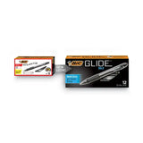 BIC Glide Bold Ballpoint Pens – 12-Pack 1.6mm Retractable Black Ink Pens for Smooth Writing 🖊️