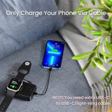 4000mAh Portable Power Bank – Magnetic Wireless Battery Pack Charger for Apple Watch Series 1–10, SE, Ultra & Ultra 2
