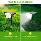 4-Pack Solar Street & Spot Lights – Waterproof Outdoor LED Landscape Lighting for Garden, Yard, Terrace & Pathway Decoration