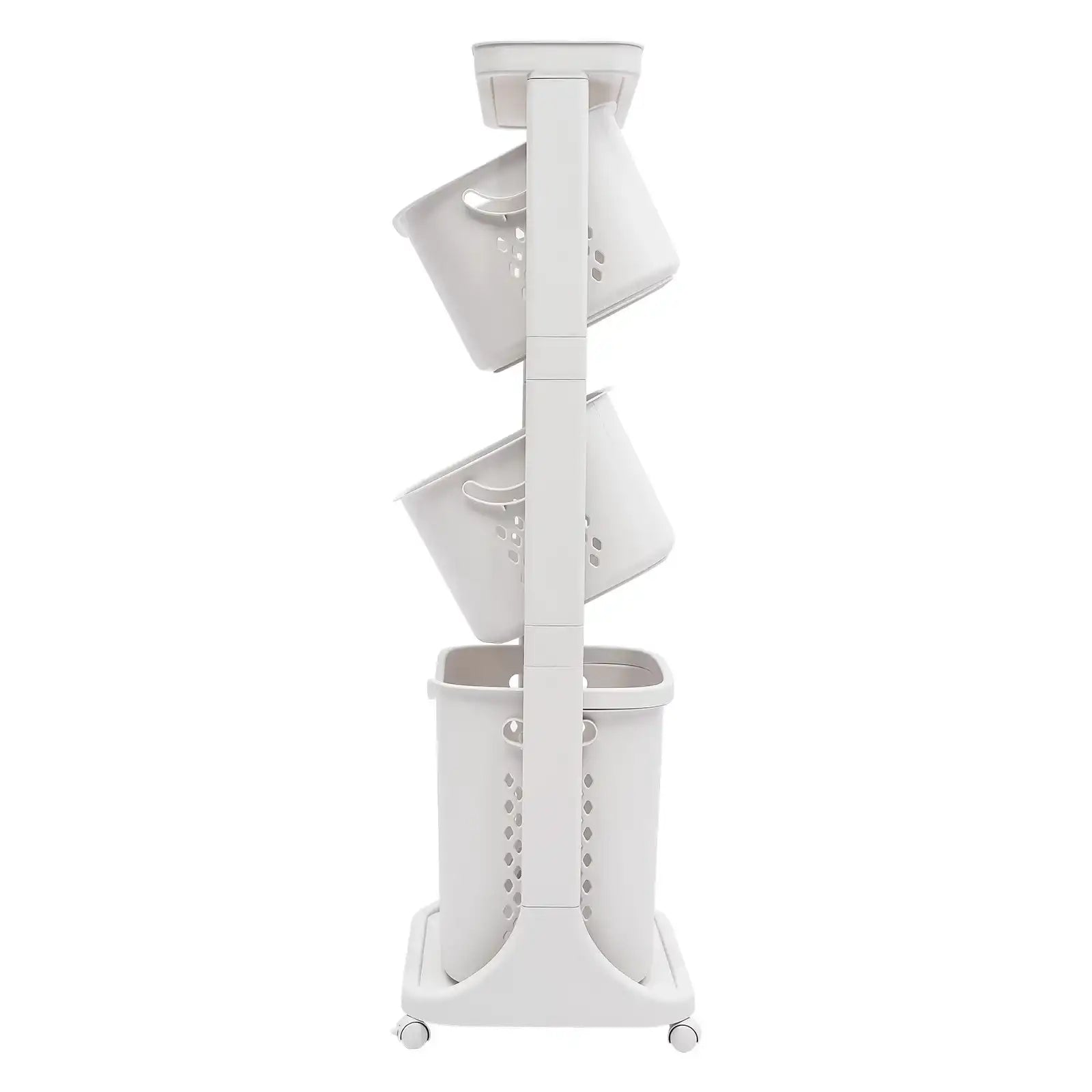 3-Layer Rolling Laundry Hamper Set – Large Capacity Clothes Organizer with Wheels & Sorting Bags