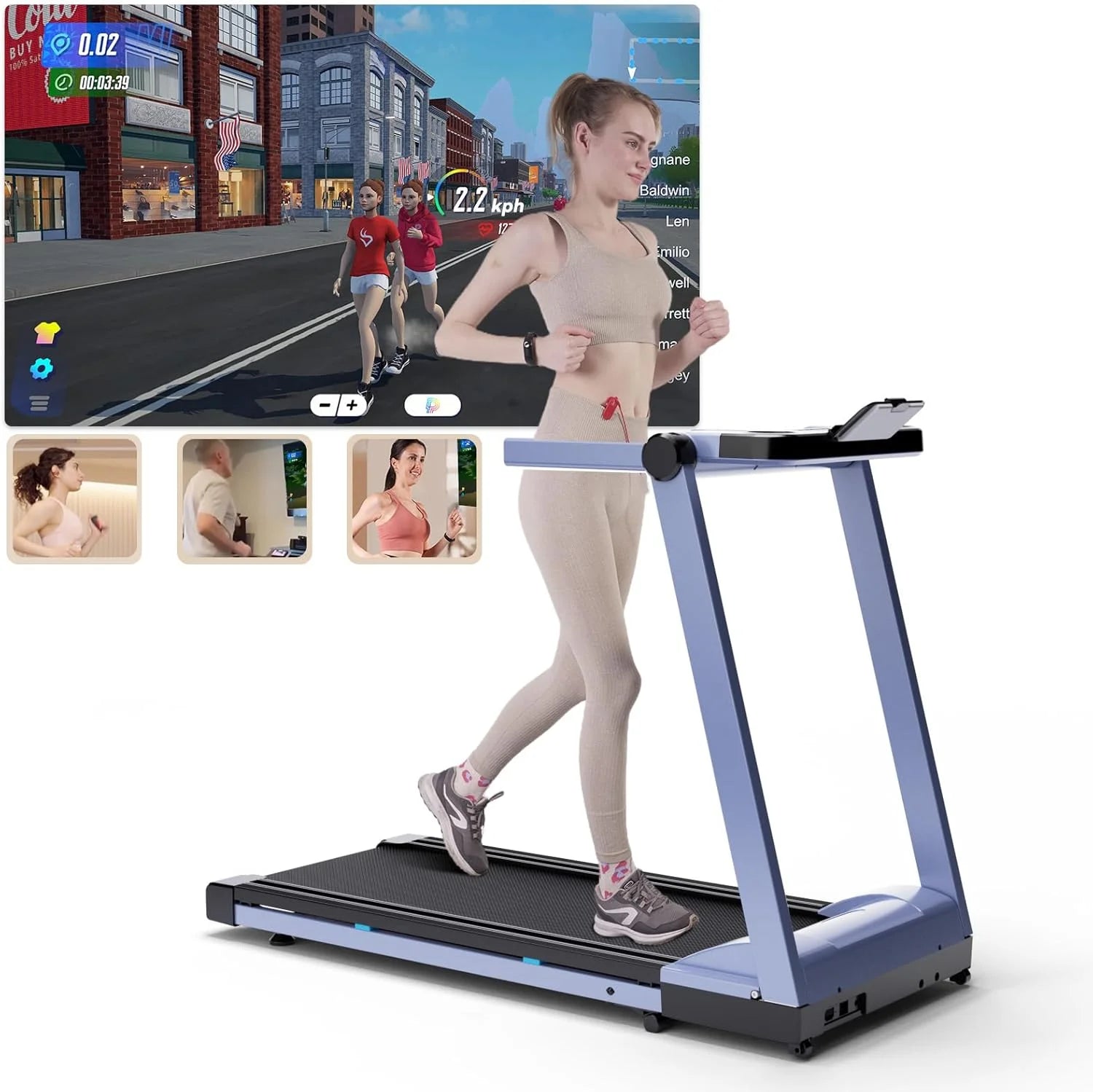 3.5HP Foldable Treadmill — 350 lbs Capacity, 6-Level Incline, App Tracking & 10 MPH Running Speed 🏃‍♂️
