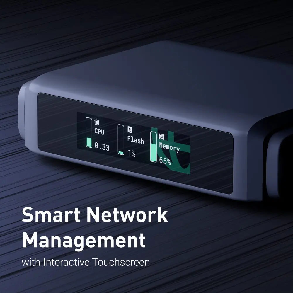 GL.iNet Slate 7 Dual-Band Wi-Fi 7 Travel Router – Touchscreen, Dual 2.5G Ports, Compact & Secure