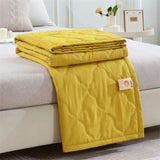 Cooling All-Season Quilt & Bedspread – Washed Cotton Skin-Friendly, Travel-Ready Size