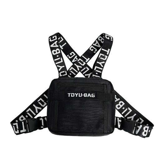 Unisex Chest Rig Bag – Fashion Hip-Hop Streetwear Vest Pack with Multi-Pockets & Adjustable Waist Belt for Men & Women