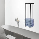Wall-Mounted Towel Rack – Folded Large Towels & Washcloth Holder (Self-Adhesive)