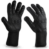 “1–2PCS BBQ Heat-Resistant Gloves – 300–500°C Aramid Safety Gloves with Cotton Lining for Grilling, Baking & Kitchen Use”